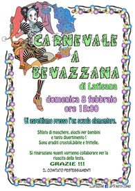 Carnevale a Bevazzana @ Latisana; Luogo: Ex Scuola Elementare di Bevazzana
