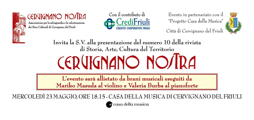Il numero 10 della rivista "Cervignano nostra" Il numero 10 della rivista "Cervignano nostra"