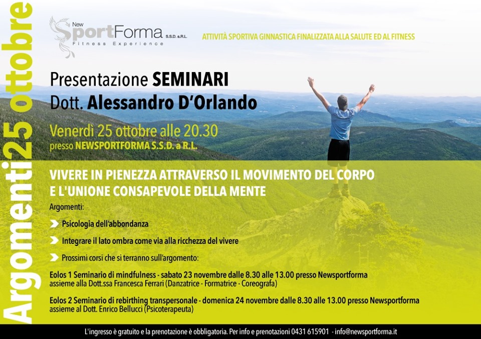 Presentazione seminari Dott. Alessandro D